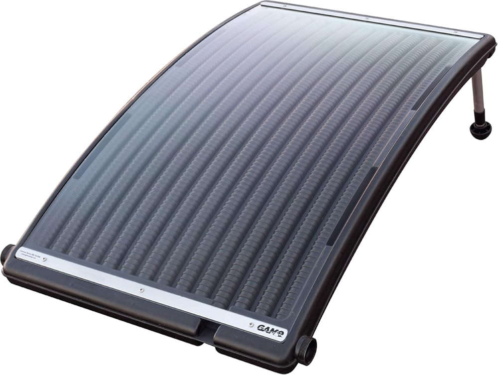 GAME 4721-BB SolarPRO Curve Solar Pool Heater, Made for Intex & Bestway Above-Ground and Inground Pools, Includes Intex Adapters, 2 Hoses & Clamps
