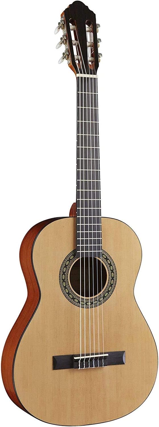 Austin Guitars Classical 6 String Acoustic Bass Guitar, Right (AC334N)