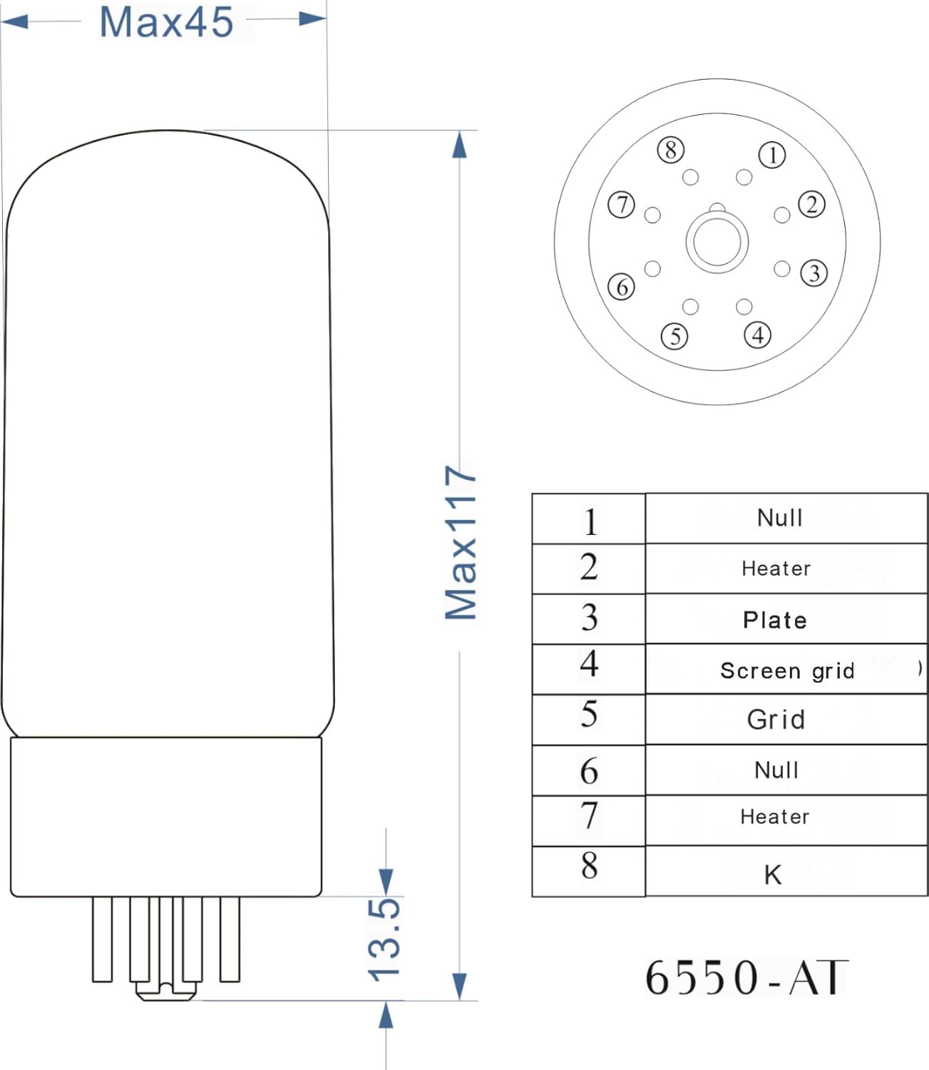 PSVANE Horizon Series 6550-AT Vacuum Tube Amplifier Matched Pair (2 Pack)
