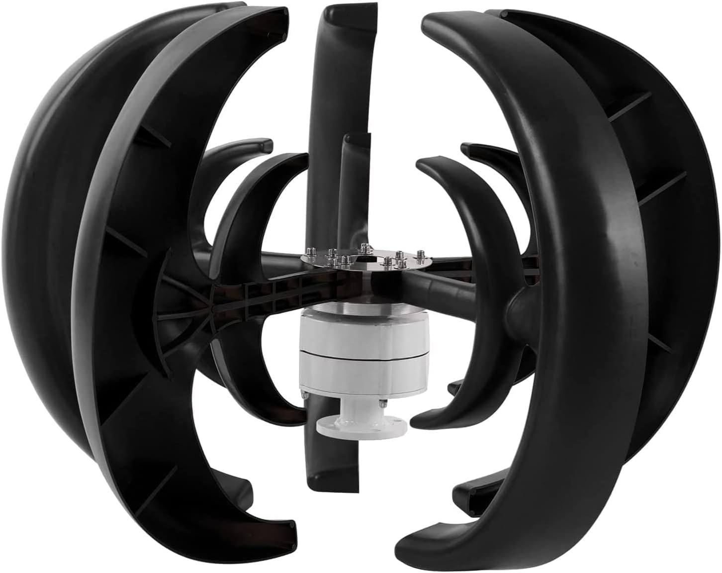 12V/ 24V 2000W Wind Turbine Generator Kit, 5 Blade Vertical Axis Wind Generator Kit Electricity Producer Equipment for Home, Boat