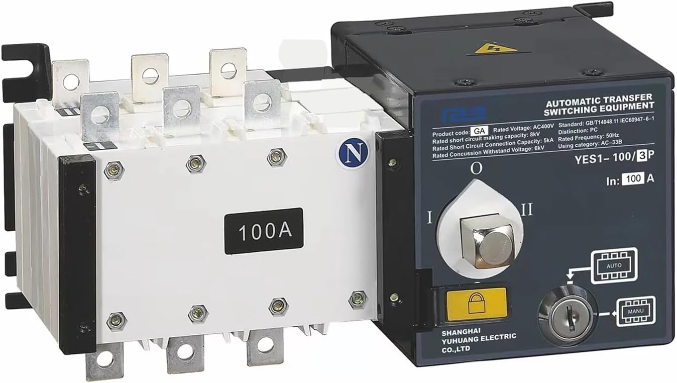 ATS Dual Power Supply PC-Klasse Automatischer Umschalter kundenspezifisch for den Außenbereich und Generator 16A-3200A AC400V YES1-GA-Serie