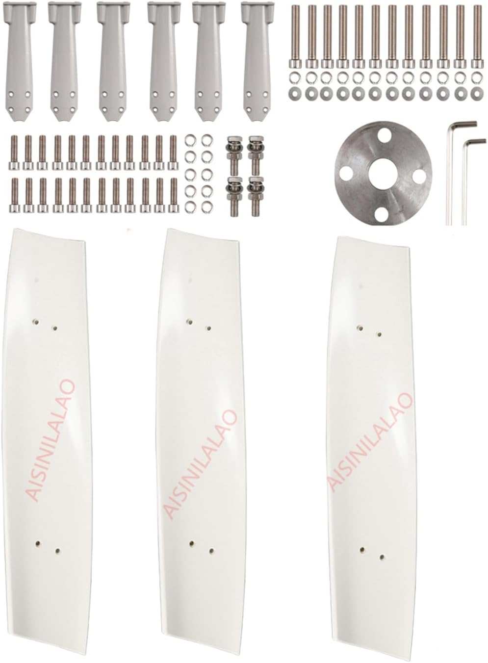 1500W Wind Vertical Generator Kit,12V 3 Phase AC Permanent Magnet Generator Wind Turbine Kit with Controller Suitable for Wind Power, Solar Energy, and Batteries