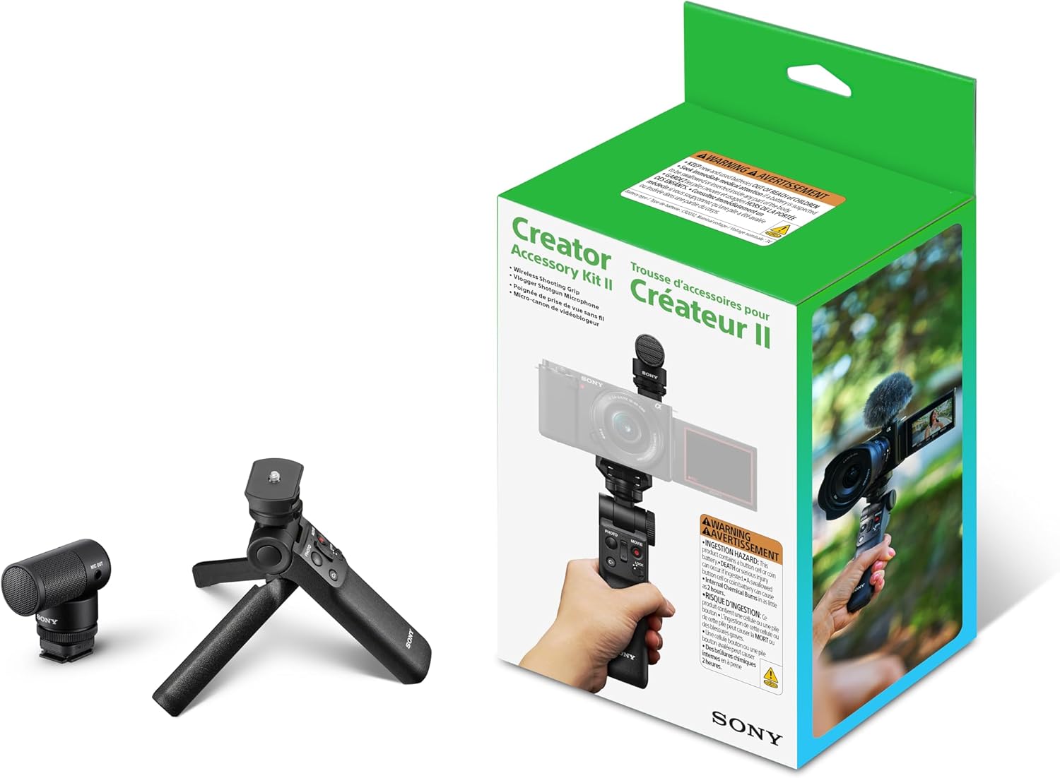 Creator Accessory Kit II (Wireless Shooting Grip + Shotgun Microphone)