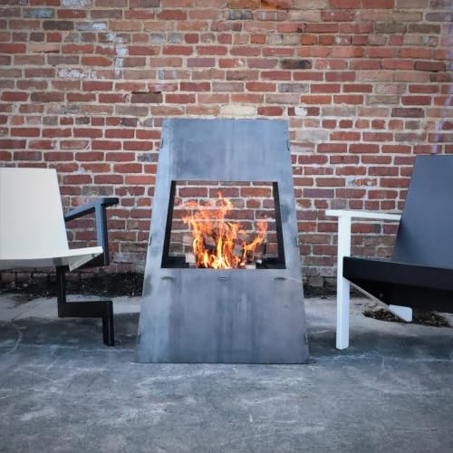 Modern Steel Chiminea