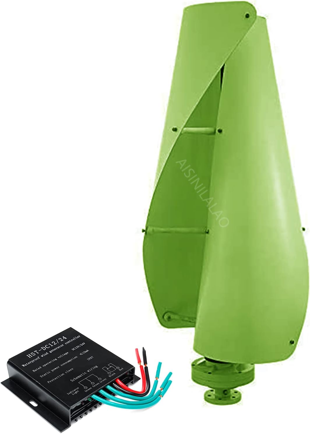 12V 24V 48V 220V 14000W Vertical Wind Power Turbine Generator Kit with Charge Controller Suitable for Charging 12V, 24V, 48V Batteries,48v