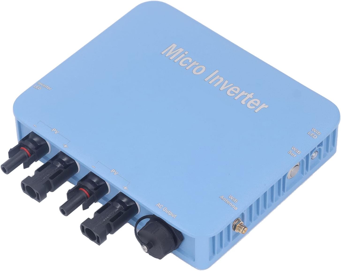 Qinlorgo Solar Grid Connected Inverter, WiFi Controlled IP65 US Plug Micro Inverter DC to AC for Outdoor (1000W)