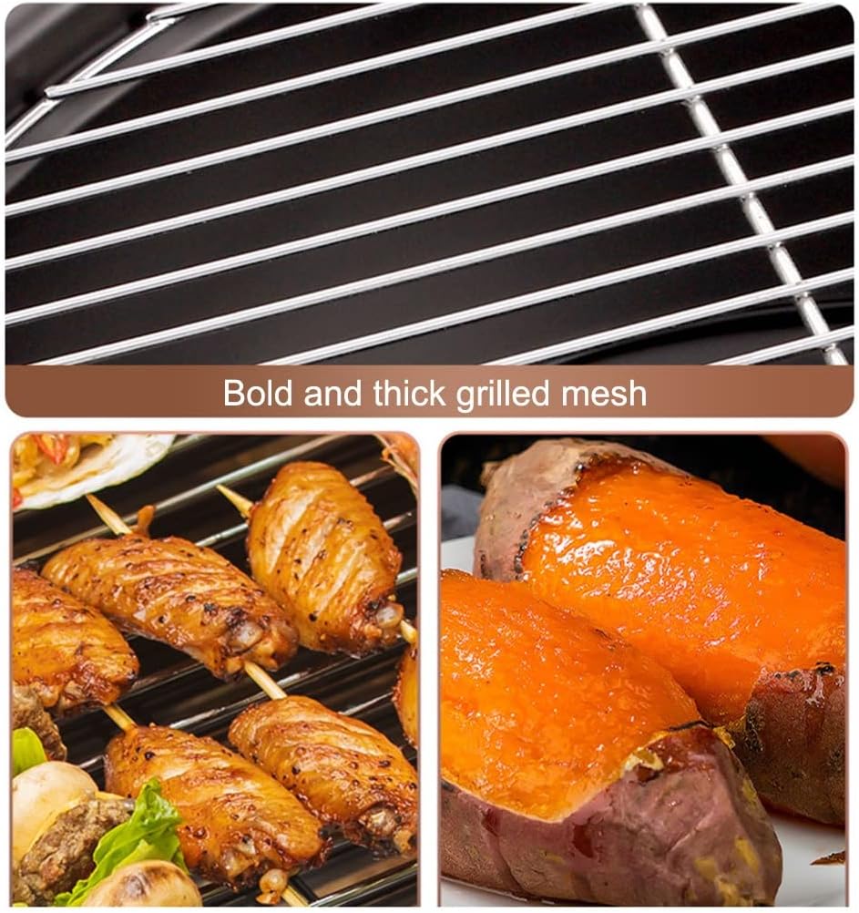 Outdoor Fire Pits with Cooking Grill, 25.6