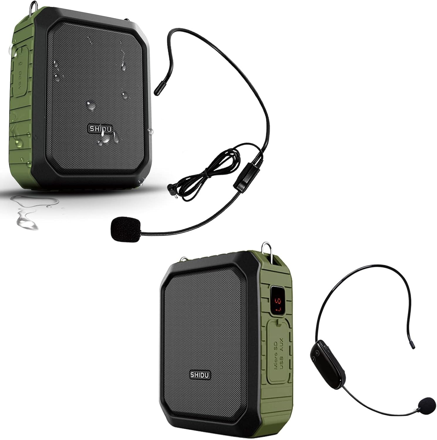 18W Wireless Bluetooth Voice Amplifier and Wired Loudspeaker Bundle