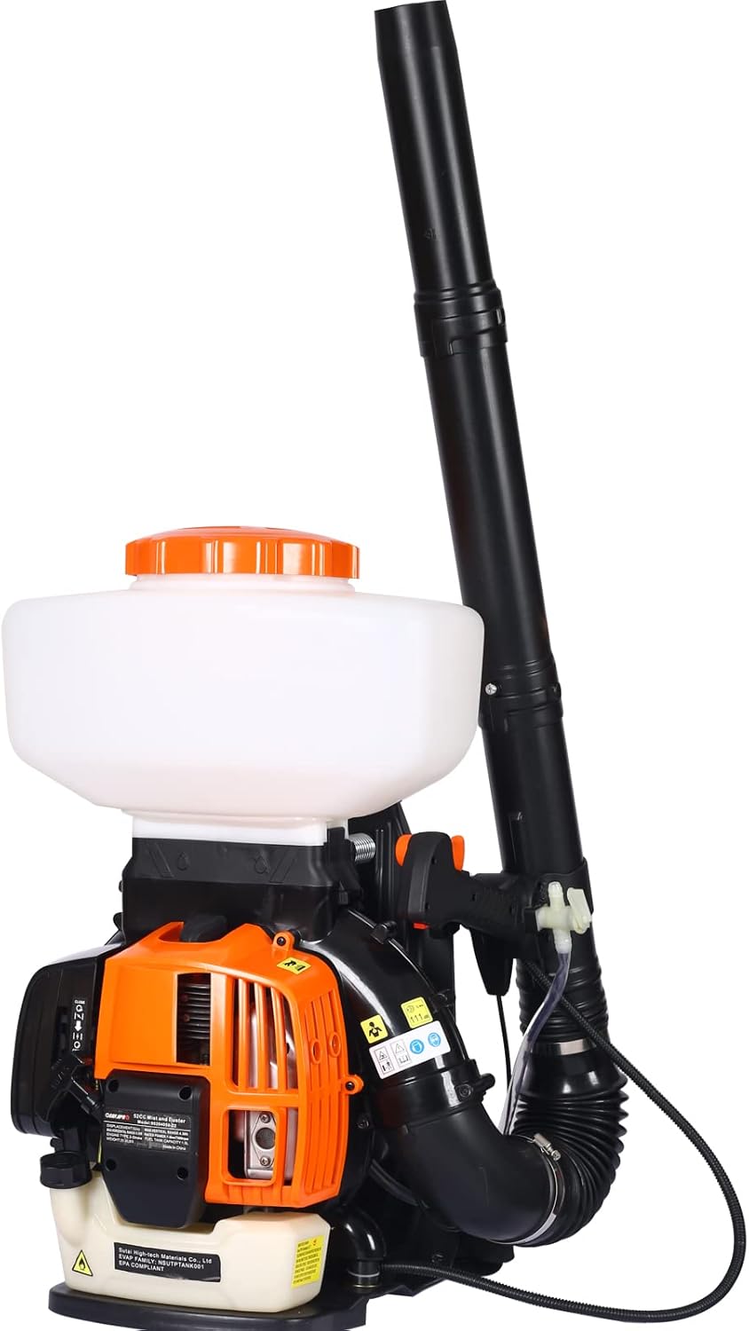 Backpack Fogger Sprayer Duster – 2 Cycle Engine Mosquito Fogger, Agricultural Fertilizer Sprayer, Epa Compliant, Orange – Ideal for Control Crop Care