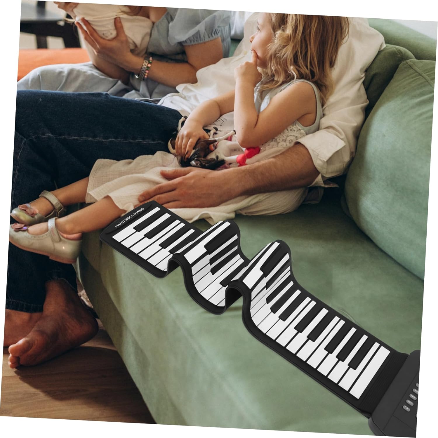 Keys Portable Up Piano Lightweight Silicone Electronic Keyboard for Rechargeable Battery for Beginners and Music Lovers