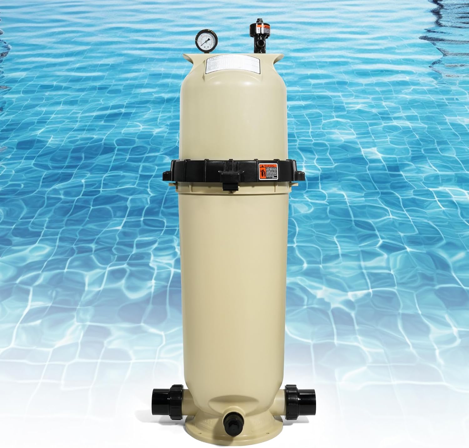 EC-160318 Cartridge Filter, Fit for Pentair Clean & Clear CC200 Cartridge Pool Filter 200 GPM | 200 Sq.Ft. - Replace for Pentair Filter Assembly with Cartridge & Gauges