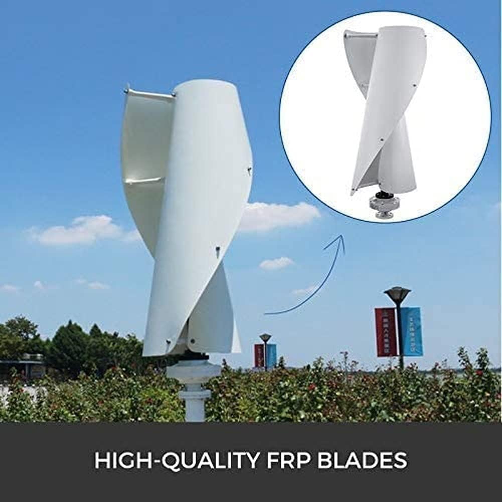 LiuSj JUnSt 9000W Spiral Wind Power Turbine Generator Wind Turbine Spiral Vertical-Shaft Wind Turbine Generator Windmill for Home Outdoor Garden Boat