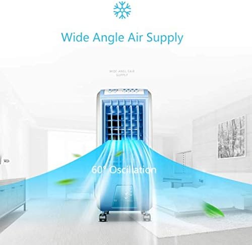 Air Cooler for Home Office Portable Air Conditioner Fan, Silent Electric Fan Air-cooled Mobile Water-cooled Humidifier Small Air Conditioner For Home Or Office