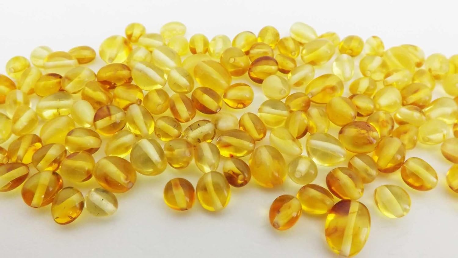 100 Grams Natural Baltic Amber Loose Beads 6mm - 9mm Drilled Approx 560-600 Beads Alluregem