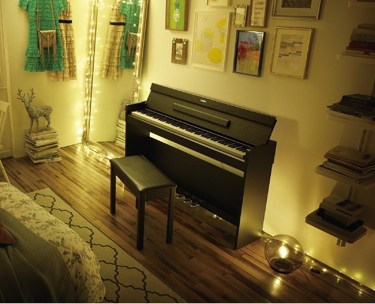 Yamaha YDP-S34 Arius Series Slim Digital Console Piano, Black Walnut