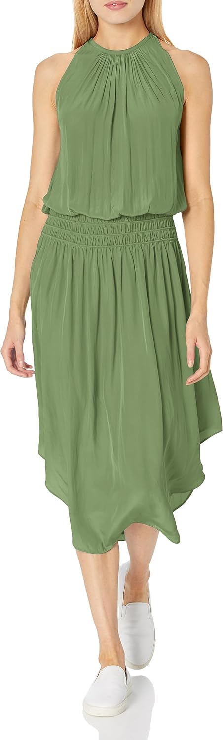 Ramy Brook Women's Audrey Sleeveless Midi Dress, Spruce