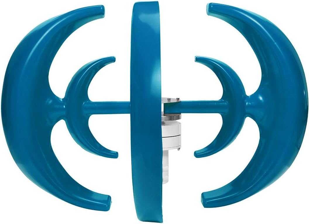 4200W 12V 24V 4 Blades Lantern Wind Turbines Generator Vertical Axis Motor Kit for Home Hybrids Streetlight Use Electromagnetic,12v