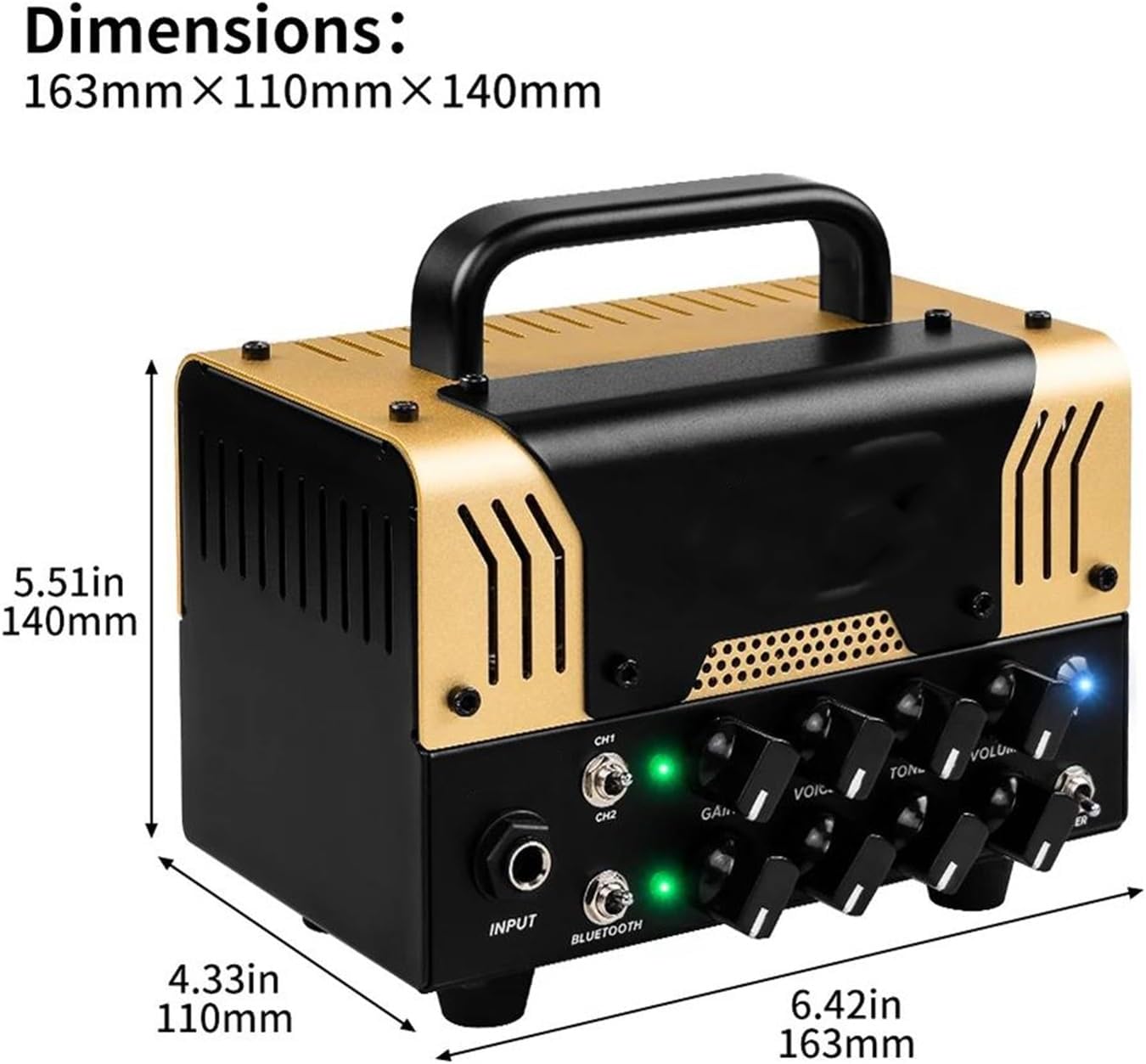 Professional Guitar Effects Pedals Electric Guitar Amplifier With Dual Channel Distortion Control And Retro Rock Tone