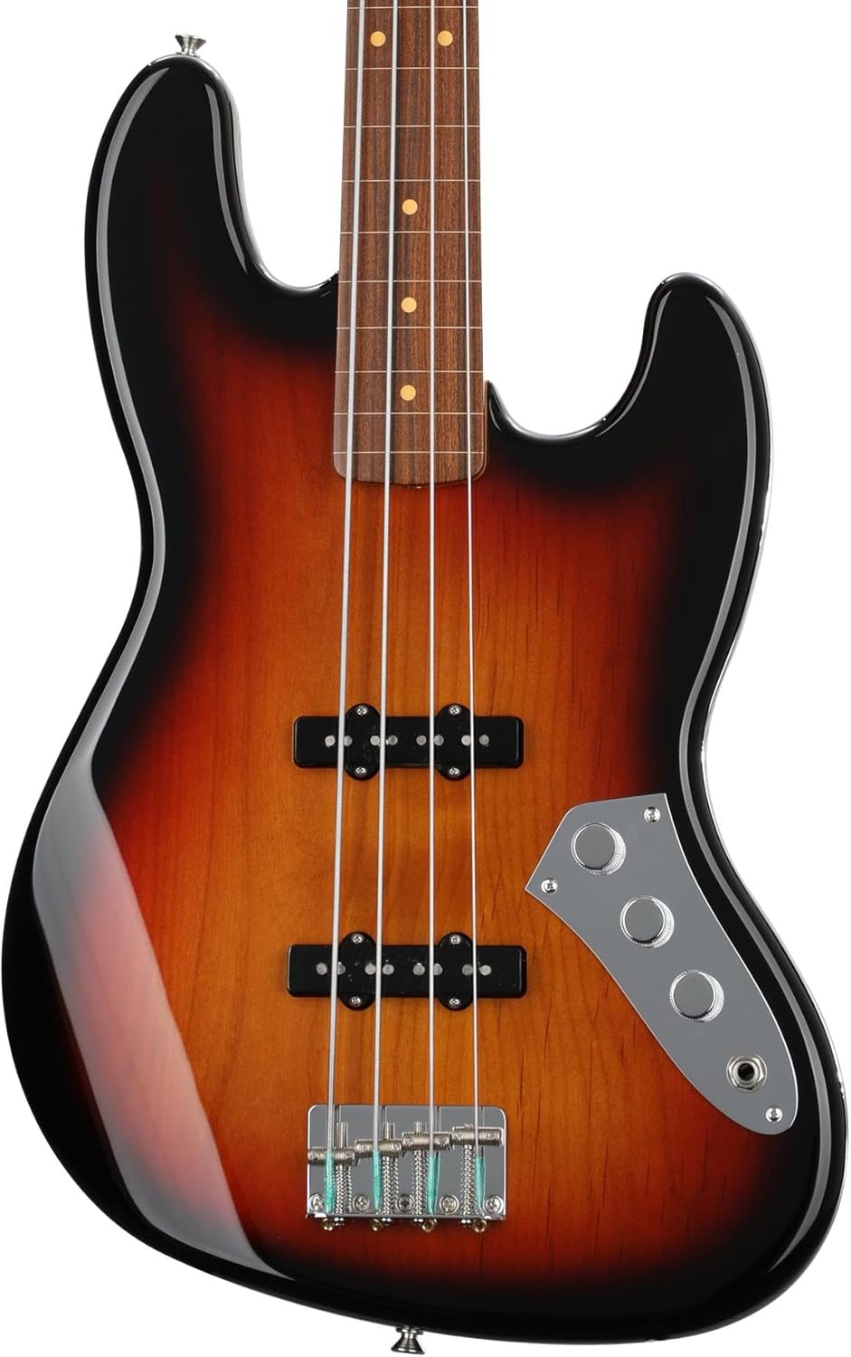 Fender Jaco Pastorius Jazz Electric Bass Guitar, Fretless, Rosewood Fretboard - 3-Color Sunburst