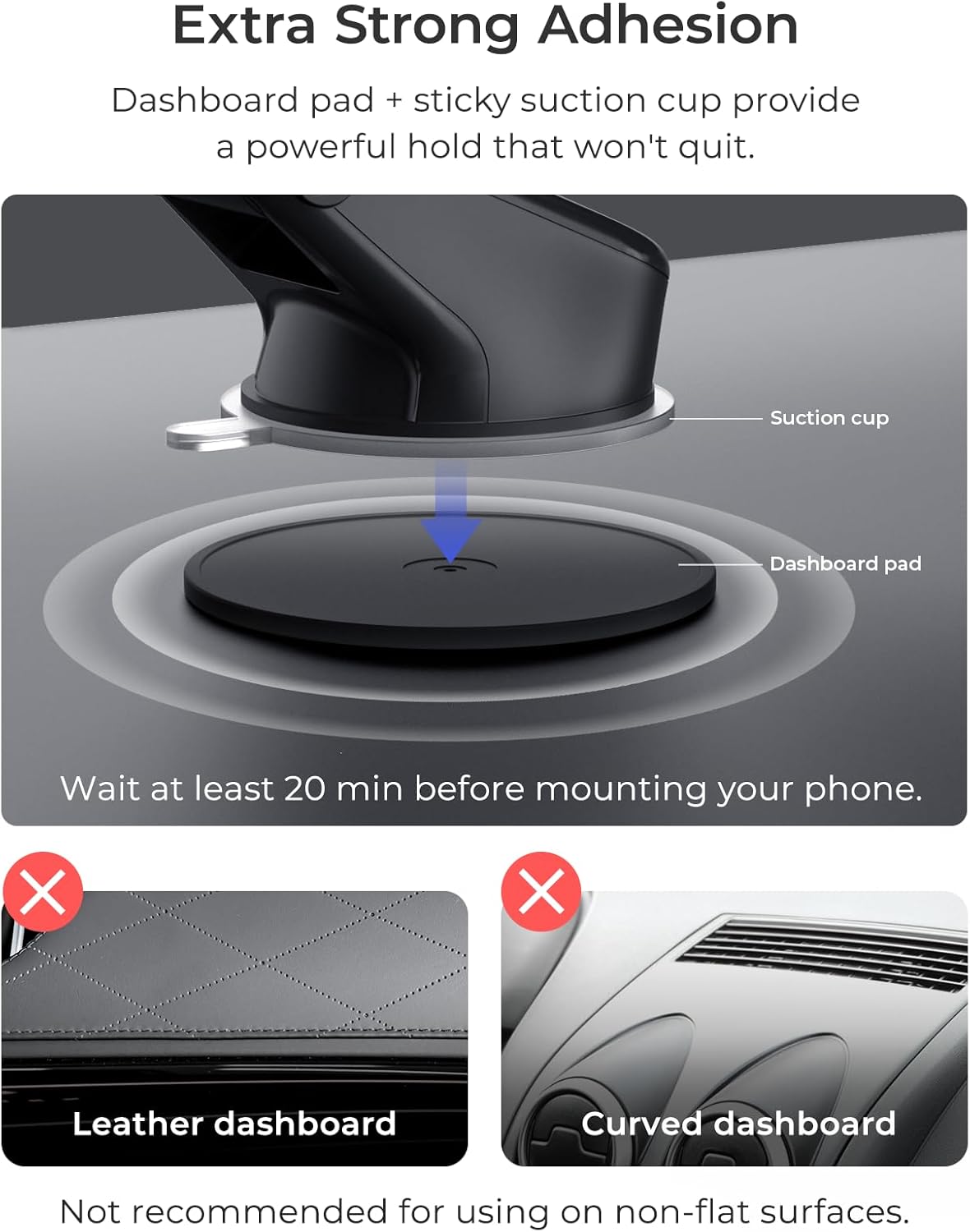 iOttie Auto Sense 2 Fold Qi Wireless Car Charger -Wireless Charging Automatic Clamping Dashboard Car Phone Mount for Google Pixel Fold, Galaxy Z Fold 4, Galaxy Z Flip 4, Other Foldable Smartphones
