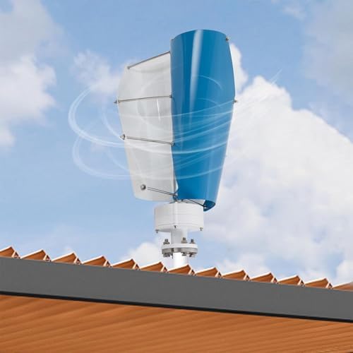 Vertical Wind Turbine 12000W, Magnetic Levitation Generator Kit with Controller for Marine & Home, Efficient Wind Power Solution for Boats, 48V Energy Harnessing