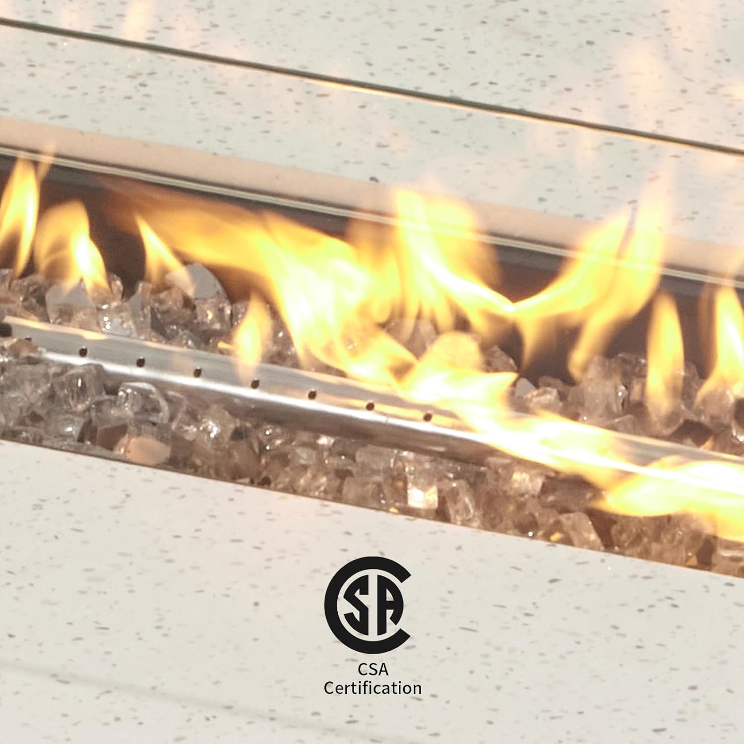 COSIEST Outdoor Propane Fire Pit Table, 56