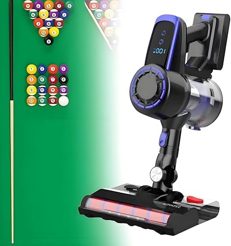 Cordless Billiard Table Cloth Vacuum Cleaner, 240W Handheld with LED Light, 22kPa Suction Power, Ideal for Snooker Tables & Billiard Halls, Efficient Cleaning Tool