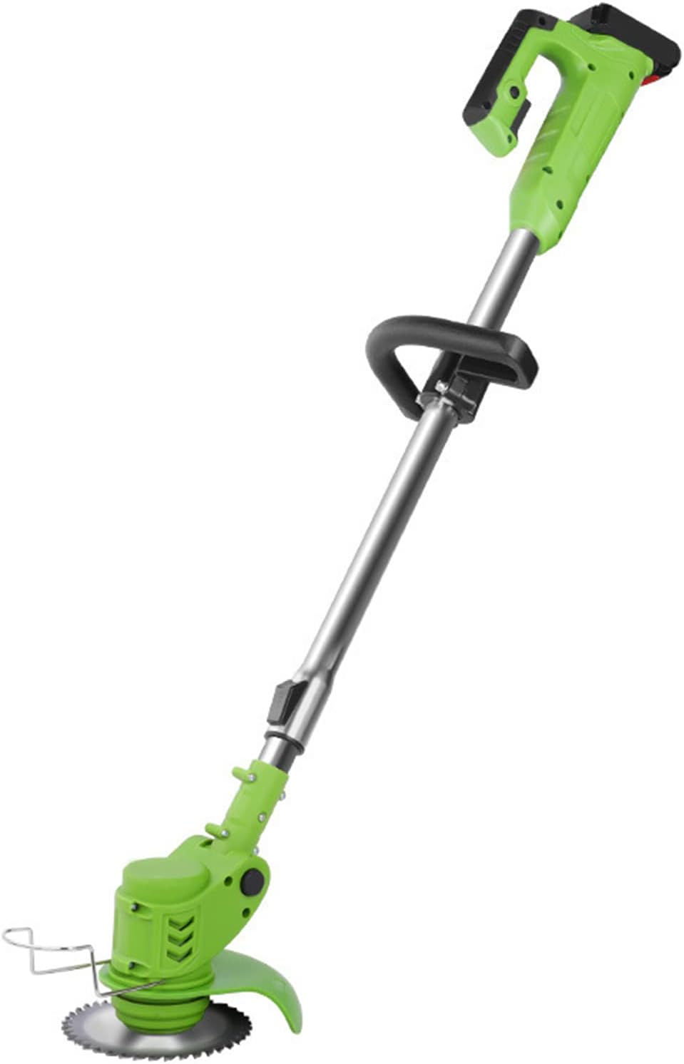 Rotary Mower Lithium Battery Lawn Mower Household Small Weeder Rechargeable Lawn Mower Multi-Functional Weeding 90° Head pivots with Rechargeable Battery (12V one Battery)