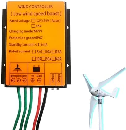 24V 1500W-10000W Wind Turbine MPPT Charge Controller - 12V/24V/48V Hybrid Solar & Wind Power System for Lithium Batteries & Renewable Energy Solutions