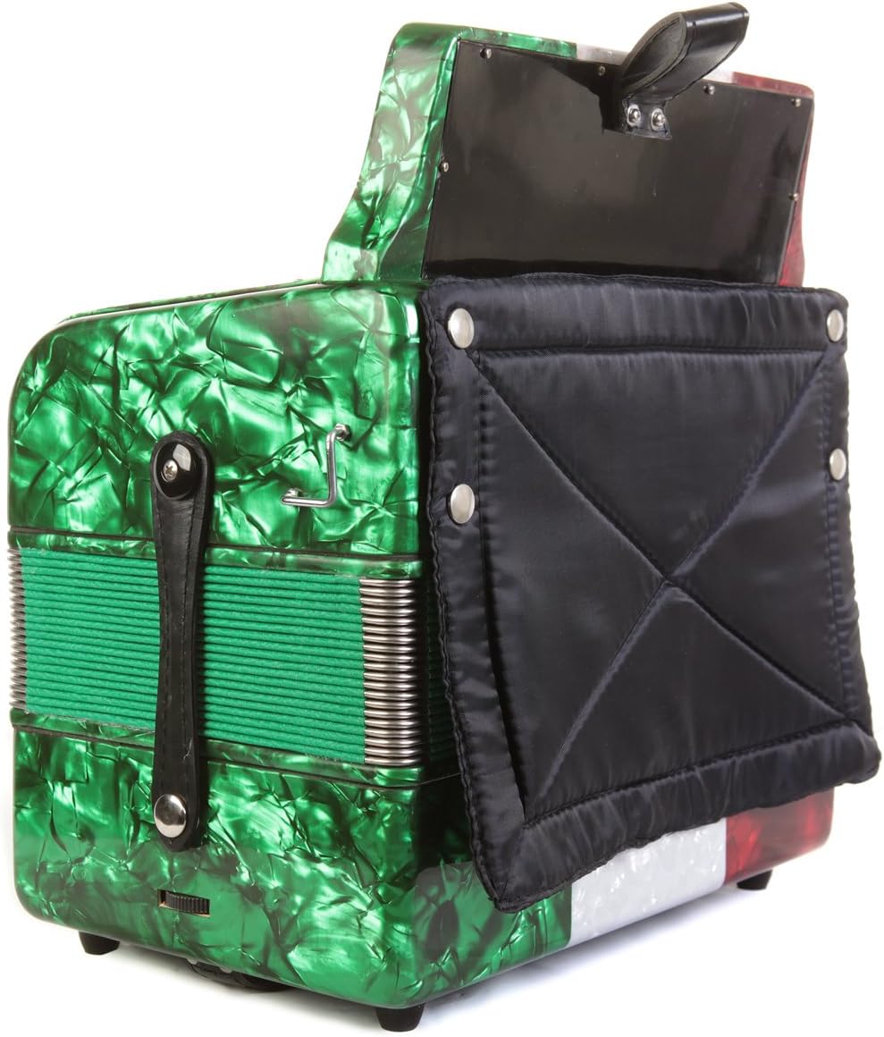 Rossetti 31 Button Accordion 12 Bass GCF Mexican Flag