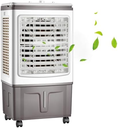 Evaporative Air Cooler, Swamp Cooler & Humidifier with 3 Speeds, 2 Ice Boxes, 7.5h Timer, Portable Air Conditioners for Bedroom, Living Room, Office