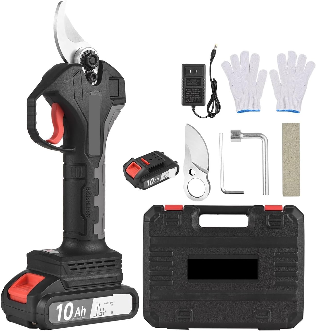 Tree Branch Pruner Brushless Cordless Electric Pruning Shears 30mm Electric Pruner Garden Scissors Rechargeable Battery Pruning Shears Garden Tool Sha