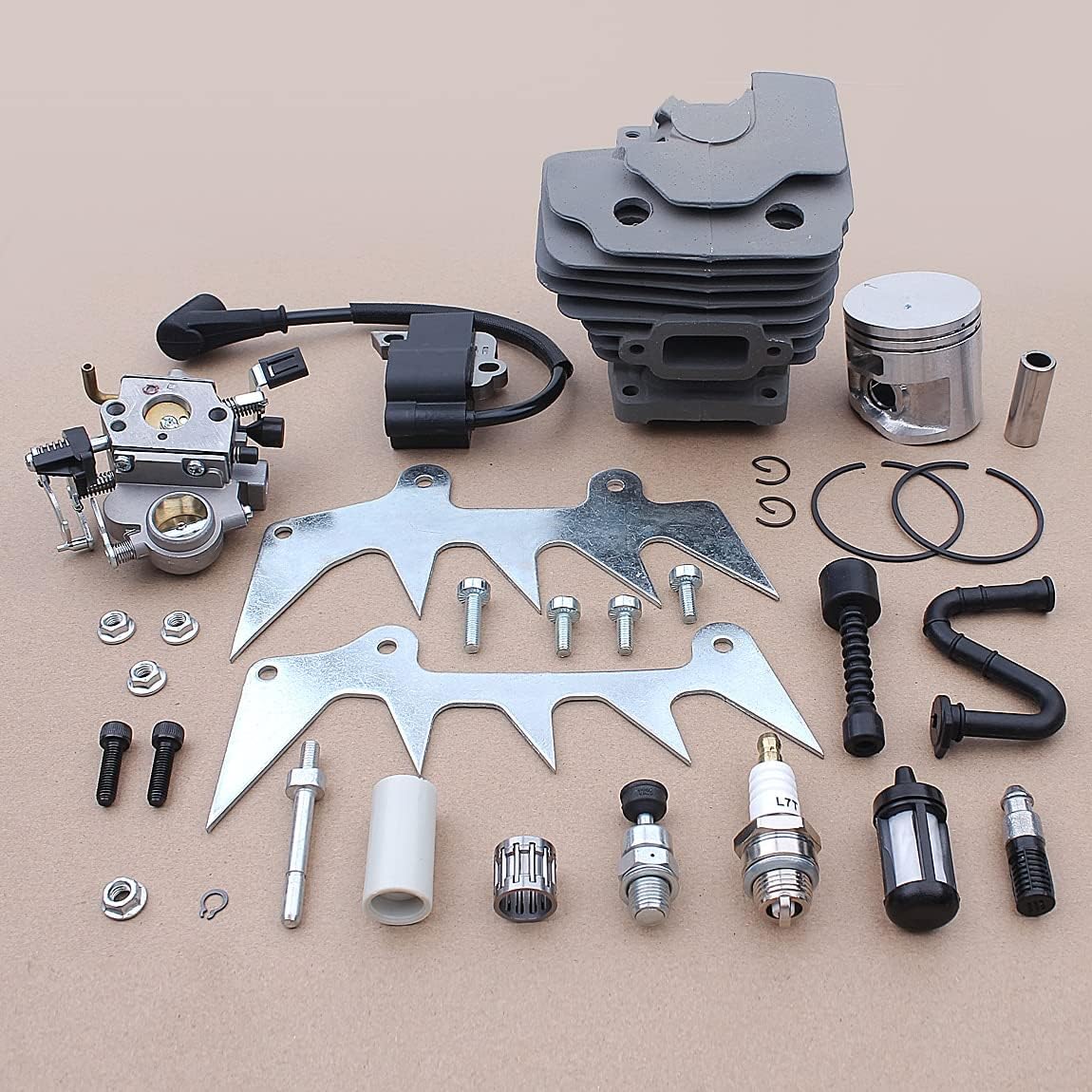 Fricgore Spare Parts for MS362 for Stjhl MS362C 47mm Cylinder Piston Kit Carburetor Chainsaw Gasoline Replacement 11400201200 Garden Tool Parts