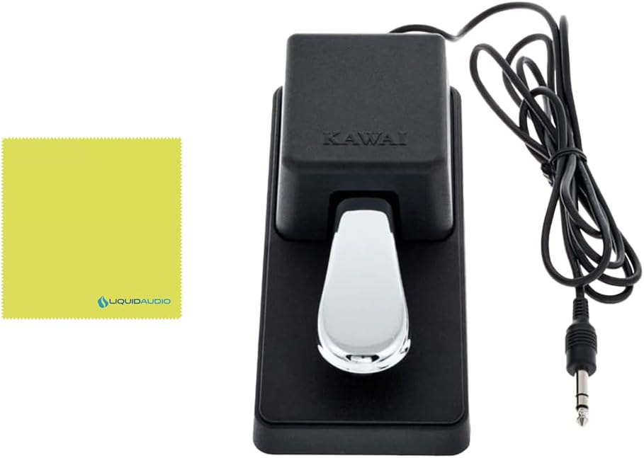 Kawai KDP75 Digital Piano in an Embossed Black Finish Bundle with Kawai F-10H Damper Pedal and Liquid Audio Polishing Cloth