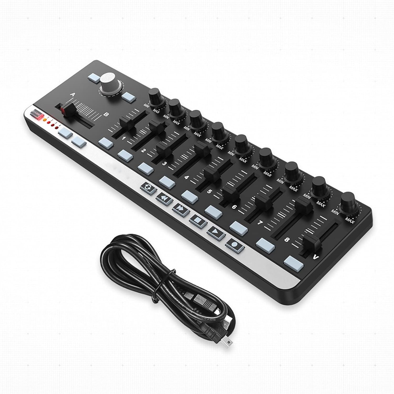 Keyboard Piano 9 MIDI Keyboard Portable Mini USB 9 Slim-Line Control Professional MIDI Controller