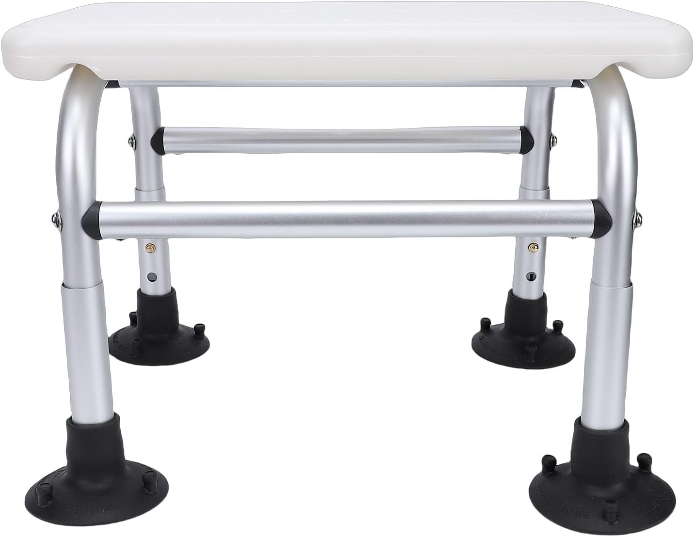 Pssopp Other Bathroom Accessories Height Design Aluminum Anti Slip Shower Bench Bathtub Stool with Drainage Holes for Elderly and Disabled Shower Chair, Adjustable Chair for