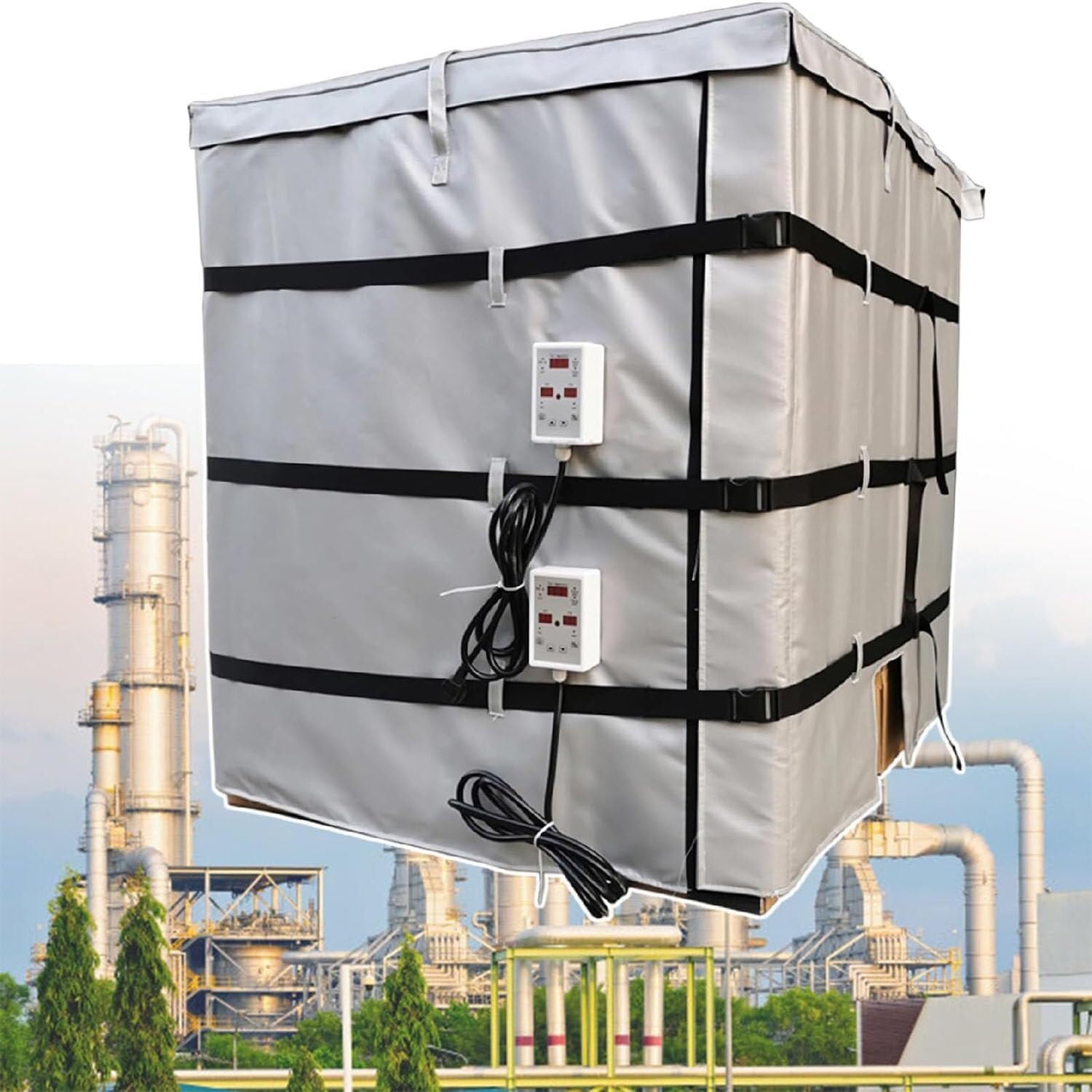 IBC Barrel Heater, 440 X 110cm Heating Blanket, Oil Drum Electric Heating Machine, with 0~150℃ Temperature Controller
