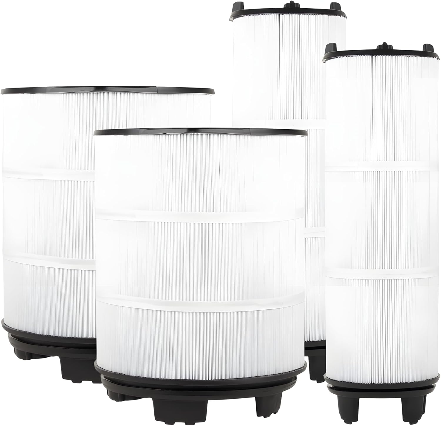 Replacement for Sta-Rite S8M150 System 3 Pool Filter Inner & Outer Modular Media Cartridge Set, 2-Pack