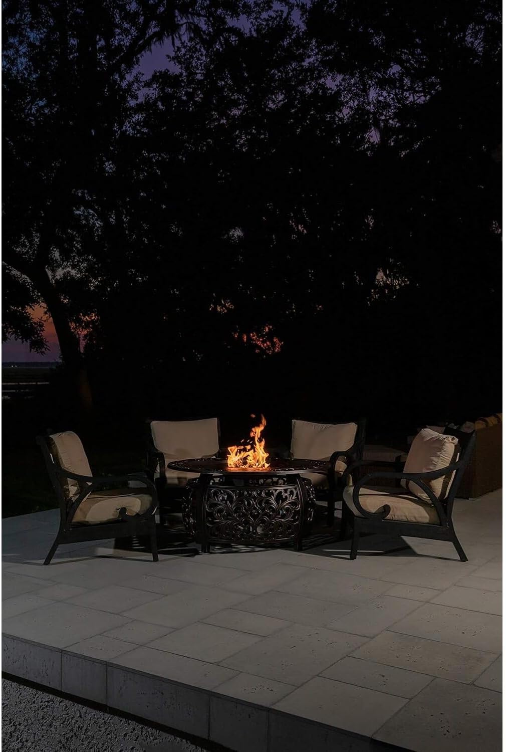 Aluminum Outdoor Fire Pit Table - 48