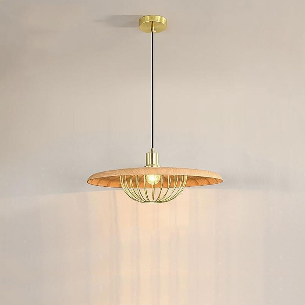 Wabi-sabi Vintage Dining Room Club Coffee Shop Hanging Lamp Classic Creative Metal Pendant Light Mall Villa Lighting Fixture Living Room Corridor Bedroom Study Tea House Chandelier(Natural,D1