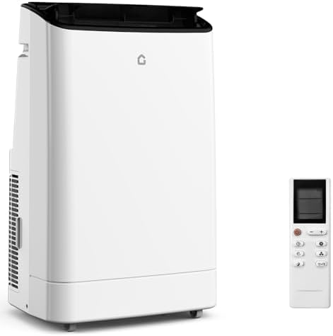 Portable Air Conditioner 14000 BTUs - 3-in-1 Cooling Unit for 750 Sq. Ft with 90Pints/Day Dehumidifier, 50dB Ultra Quiet, Self-Evaporative & Window Kit, 24H Timer,(Black Top Cover)