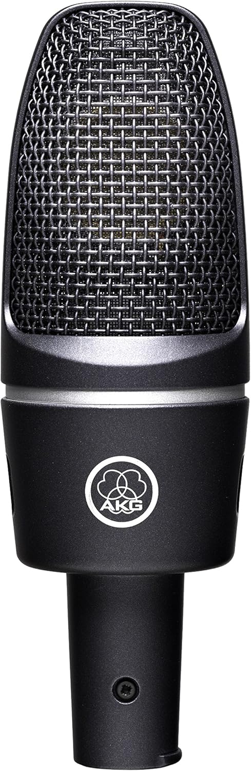 AKG Pro Audio C3000 High-Performance Large-Diaphragm Condenser Microphone, Gray/Blue