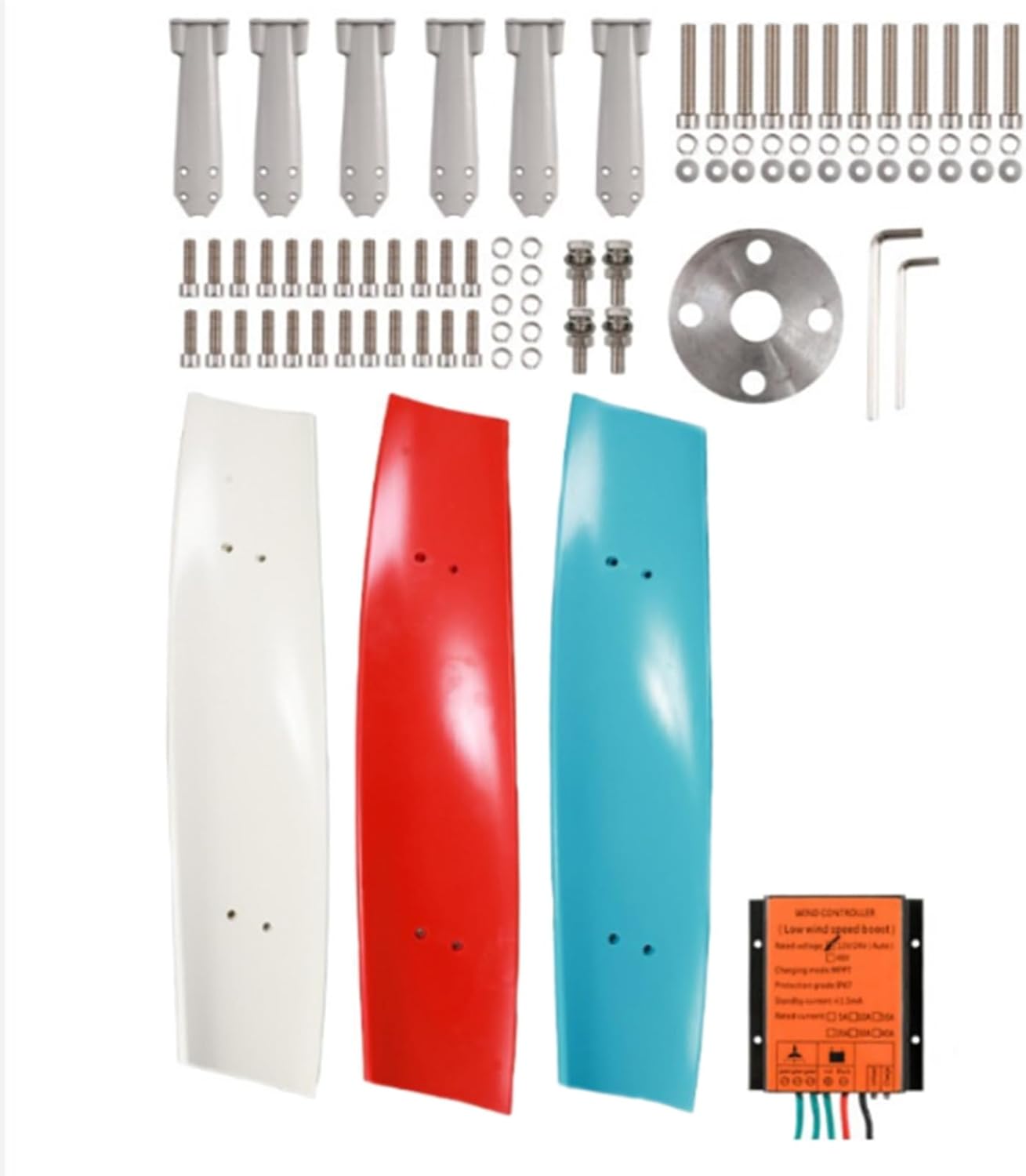 12000W Wind Turbine Generator Kit,Wind Generator with 3 Blade,12V 24V 48V 220V with Wind Controller for Windmill Generator Solar Wind System