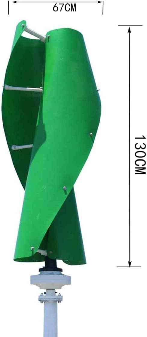 Green Vertical Wind Turbine 8000W AC Maglev Axis Coreless Permanent Magnet Wind Generator Windmill for Home