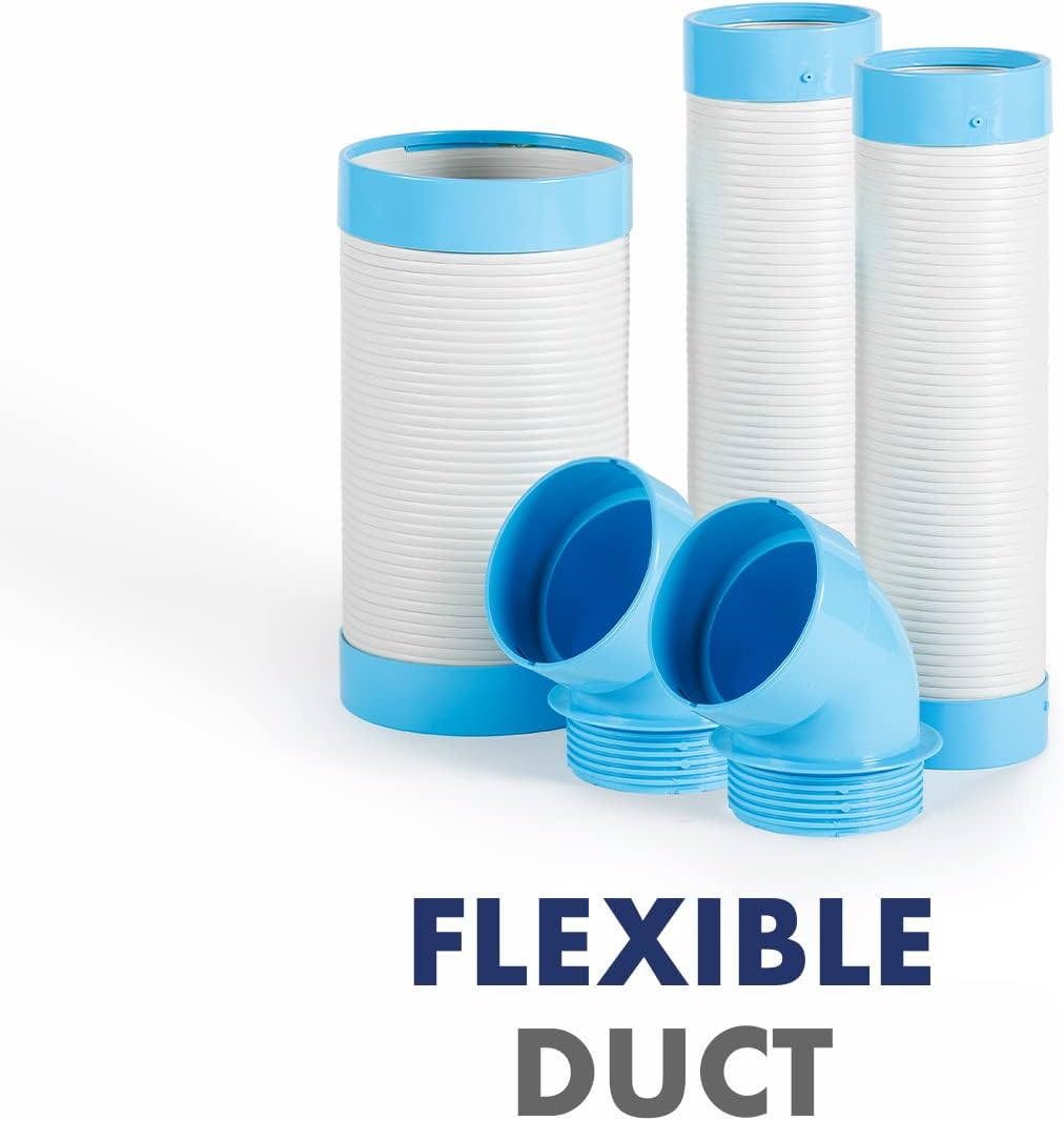 Uninex SAC3000AS Indoor/Outdoor KOOLZONE Mobile Spot Cooler with Twin Duct, Auto-Oscillating, Industrial Grade, 10,236-BTU, R410A Refrigerant