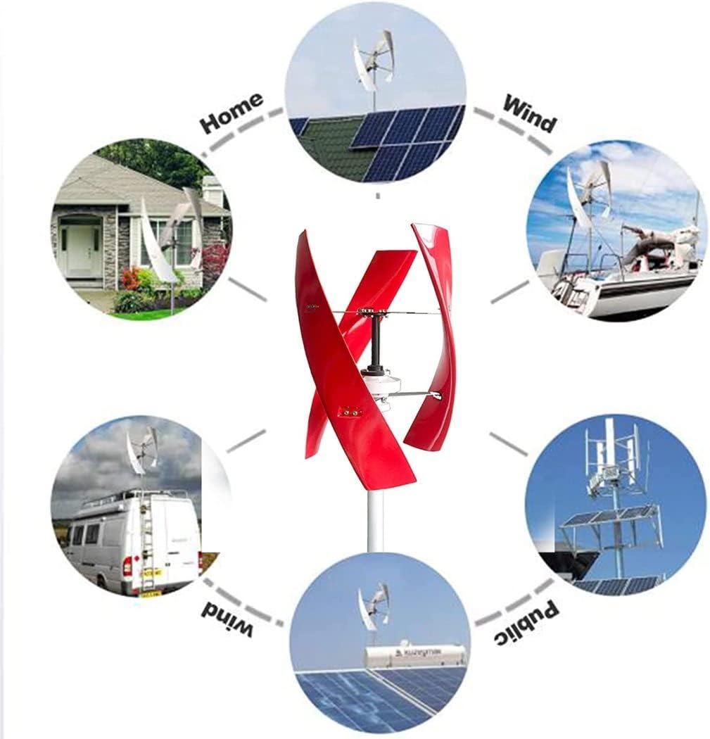 LiuSj JUnSt 10000W Wind Turbine Generator with Controller,3Blade Windmill Generator Wind Turbine Businesses Turbine Generator Kit for Home Camping