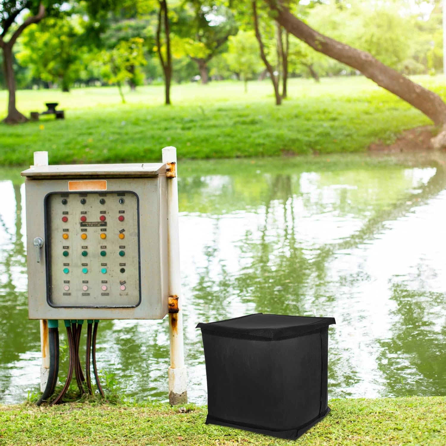 BESPORTBLE Soundproof Enclosure: Portable Soundproof Box For Air Pumps Water Pump Generators - Noise Reduction Sound Insulation For Small Household Machines
