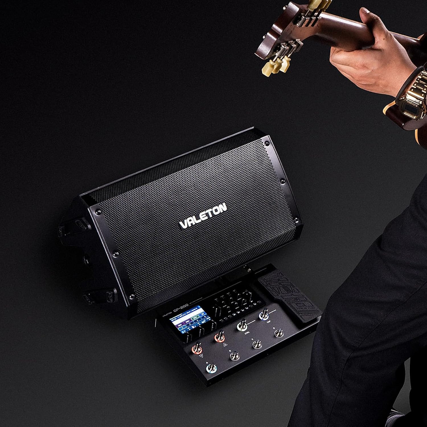 Valeton 10 inch, 2-Way FRFR 1300-Watt Active Speaker for Guitar, Bass, Multi FX and Amp Modelers