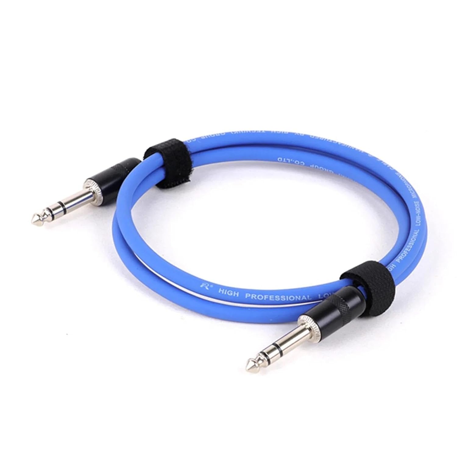 TSTS Guitar Audio Cable 1/4 Inch Straight Instrument Cable Stereo Professional Colorful Cable for Guitar Bass Amplifier Keyboard(Blue,15m)