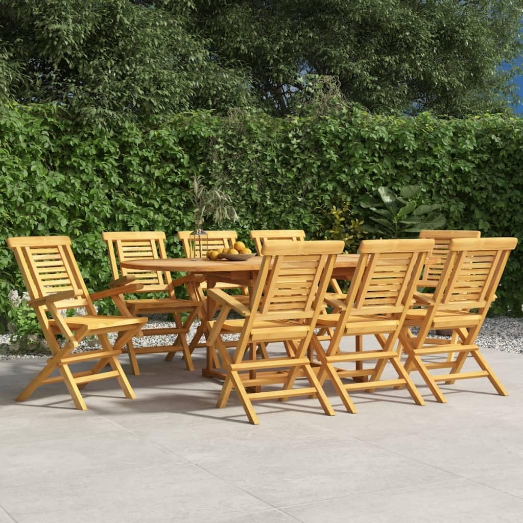 Folding Patio Chairs 8 pcs 22